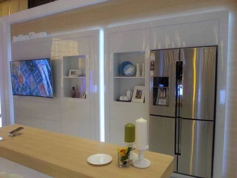 A connected home, running Tizen everywhere, at the Tizen Developer Summit in Shanghai, 2014. A connected home, running Tizen everywhere